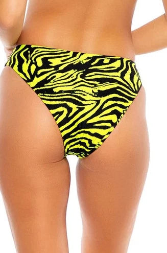 Luli Fama Fierce Call High Leg Tie Front Bottom